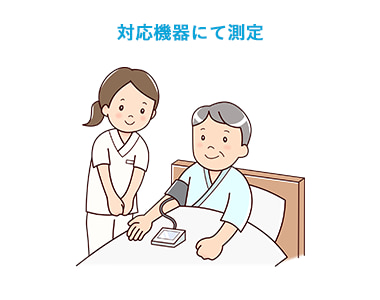 対応機器にて測定