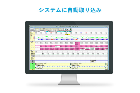 システムに自動取り込み