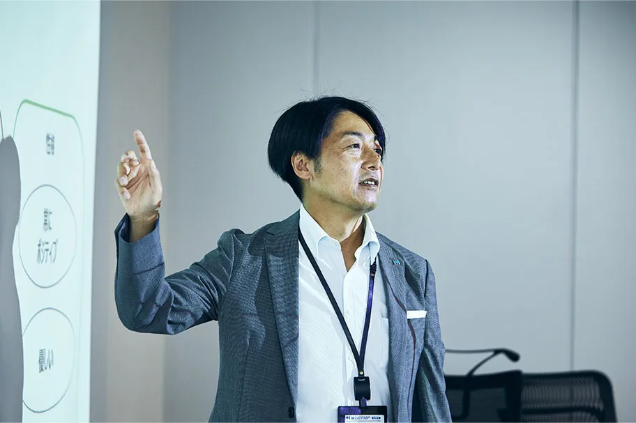 各部門による現場教育の様子