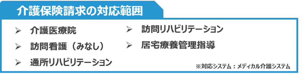 メディカル介護＿システムの対応範囲